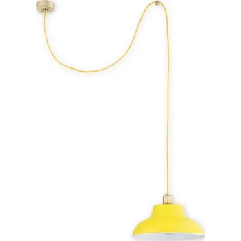 Svítidlo Lemir Závěsné svítidlo na lanku O2831 W1 PAT + ZOL [S] ZTS lanko 1, patina +