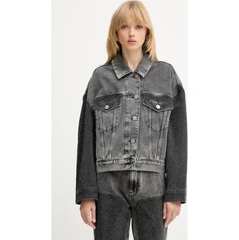 Pánský bomber Džínová bunda Pinko 104644.A2W4 šedá 90J, vel. M