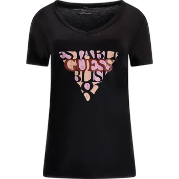 Dámské tričko Dámské Tričko s krátkým rukávem GUESS SS VN AMALIA TEE W3RI59J1314-JBLK – Černá S