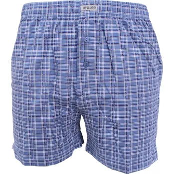 Trenýrky Andrie kostkované trenky pro muže PS 5644 jeans velikost XL-54/56