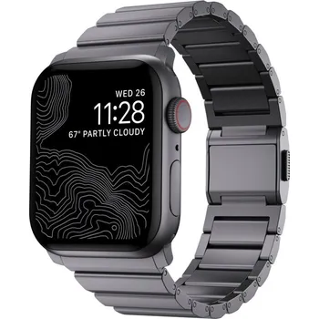 Chytré hodinky Hliníkový řemínek pro Apple Watch Nomad - vesmírně šedý