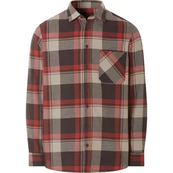 esmara Men Pánská flanelová košile (červená/hnědá, M(39/40))