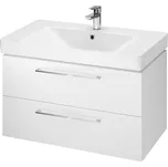 Cersanit S801-338-DSM - Závěsná koupelnová skříňka s umyvadlem LARA 80 cm bílá