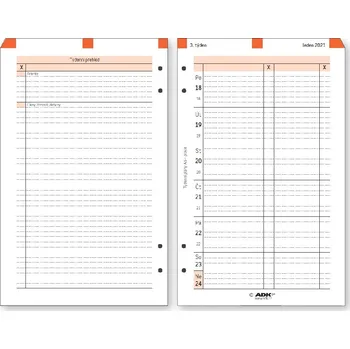 Diář Týdenní plán ADK A6 pravý 2026