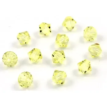 Korálek Korálky sluníčka skleněná 5mm žlutá – 30 ks