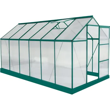 Skleník Zahradní skleník, polykarbonát, 190x371x205 cm, BURIO