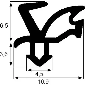 Příslušenství k oknu Těsnění KAL-6 Aluplast v šedé