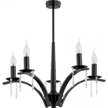 Svítidlo Lemir Stropní svítidlo O2865 W5 CZA Kapra lustr 5 ramenný, černá