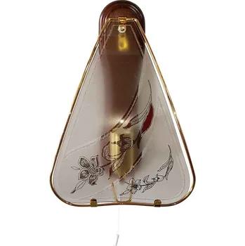 Nástěnné svítidlo Nástěnné svítidlo 658 tmavé ALFA sklo kytička kouřová