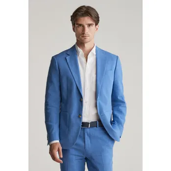 BLEJZR GANT SLIM COT/LINEN SUIT JACKET SALTY SEA