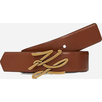 Opasek OPASEK KARL LAGERFELD K/AUTOGRAPH REVERSIBLE H3 BELT DARK TAN
