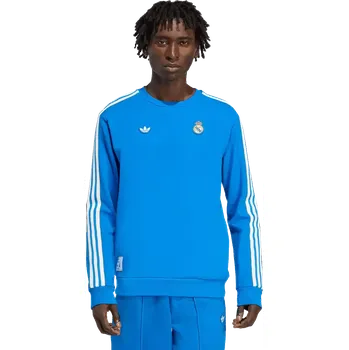 Pánská mikina Pánská mikina Adidas Real Madrid 25/26 Terrace Icons modrá