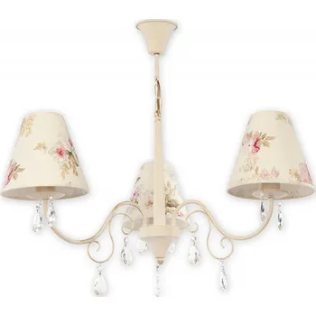 Lemir Závěsné svítidlo na řetězu O1963 AB KW Velio lustr 3 ramenný, antická