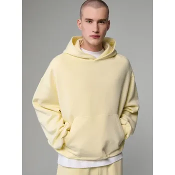 Pánská móda Mikina s&nbsp;kapucí - L - House - světle žlutá - 882HM-10X