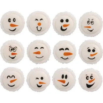 Čokoláda Günthart Cukrové zdobení Sněhuláci 12ks