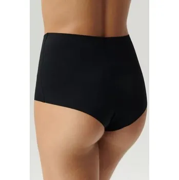 Kalhotky Kalhotky Atlantic LS-003 - vyšší pas Černá XL