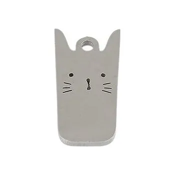 Přívěsek Přívěsek z nerezové oceli kočka - 3 platina