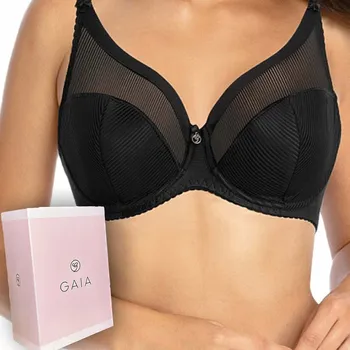 Podprsenka Gaia podprsenka polovyztužená černá velikost 90B