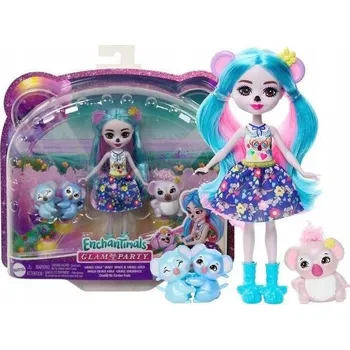 Hračka Mattel Enchantimals Glam Party panenka Karalee Koala HXT08