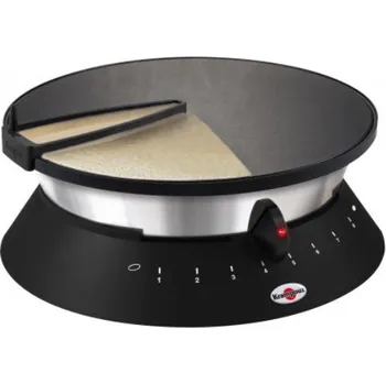 Pánev Krampouz Plotna na palačinky domácí DIABOLO, černá, 33 cm