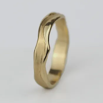 Prsten Dámský snubní prsten Organic Barva zlata: Růžové zlato, Velikost prstenu: 50