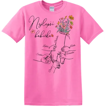 Tričko - Nejlepší babička - až 5 dětí Tričko / Bílá / 4XL