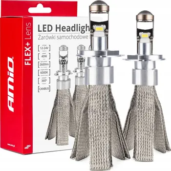 Povinná bezpečnostní výbava Žárovky Amio řada FLEX+ H4 40 W 2 ks