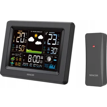 Meteostanice Meteorologická stanice SENCOR SWS4500 velký LCD displej hodiny předpověď počasí