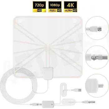 Televizní anténa VELKÁ, VÝKONNÁ TELEVIZNÍ ANTÉNA DVB-T2 AKTIVNÍ SE ZESILOVAČEM