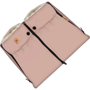 Příslušenství pro přepravu dětí Rukávník na kočárek Zaffiro Baby Pink – ovčí vlna, pohodlí v zimě