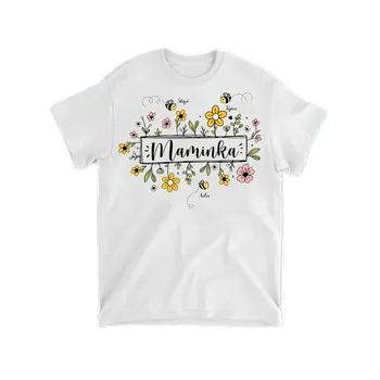 Pánské tričko Tričko - Nejlepší máma - Až 10 dětí Tričko / Bílá / 2XL