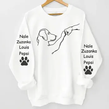 Pánská mikina Mikina - Jen holka, která miluje zvířecí mazlíčky 2 - až 4 psi Mikina / Bílá / M