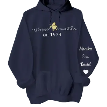 Pánská mikina Mikina - Nejlepší babička - Až 6 dětí Mikina / Bílá / L