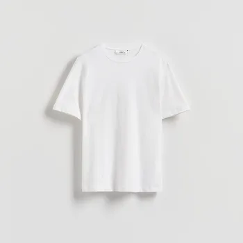 Dámské tričko Reserved - Tričko z mercerované bavlny - bílá - VP669-00X - VP669-00X-XL