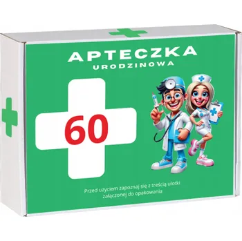 Obraz Lékárnička 20x15x5 cm k 60. narozeninám