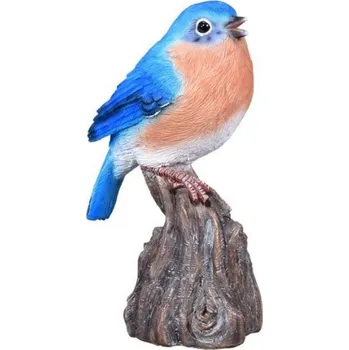 Zahradní dekorace NOHEL GARDEN Ptáček na dřevě 16cm, polyresin
