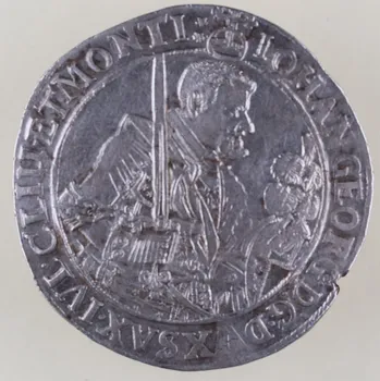 Tolar Johann Georg I. 1644 Sasko, stříbrná mince