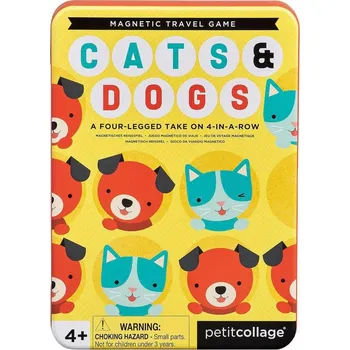 Cestovní hra Petit Collage Magnetická hra Kočky a psi