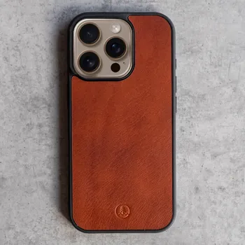 Pouzdro na mobilní telefon Vidra Brand MagSafe kožený kryt na iPhone Hnědý iPhone 17 PRO Max