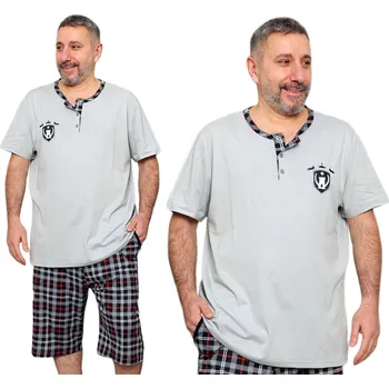 Pánské pyžamo La Penna pánské pyžamo s krátkým rukávem, velikost XXL