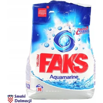 Prací prostředek Prací prášek Faks Aquamarine 2 kg