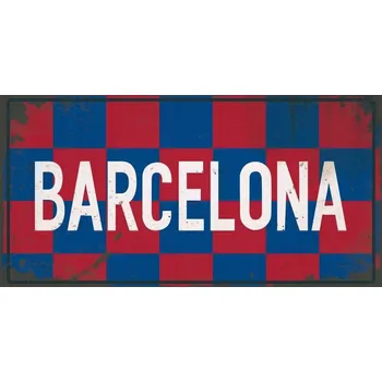 Obraz Plechová cedule Barcelona