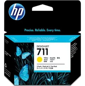 Inkoust HP Ink No 711 žlutá 3-pack 29-ml, CZ136A