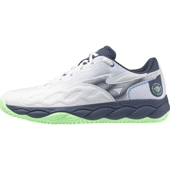 Dámská obuv MIZUNO WAVE ENFORCE COURT CC(U) / White/Vintage Indigo/Neo Mint / 40.5/7.0