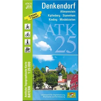 ATK25-J11 Denkendorf (Amtliche Topographische Karte 1:25000) - Landesamt für Digitalisierung, Breitband und Vermessung