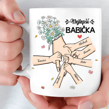 Hrnek - Nejlepší babička 6 - Až 8 dětí Bílá