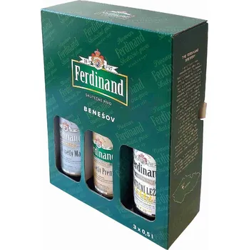 Pivo FERDINAND 3 pack 0,5 l (Vídeň, MAX, 7kulí) 5,6 %