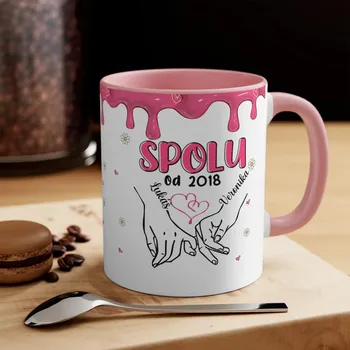 Hrnek - Zamilovaný pár - Spolu od 2000 - ver 2 Modrá