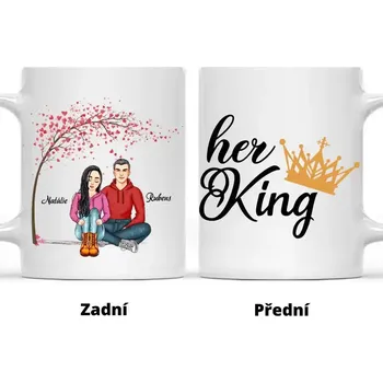 Hrnek - Zamilovaný pár 3. verze - Mr Right Černá