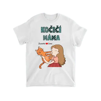 Tričko - Kočičí máma 2 Tričko / Šedá / 2XL